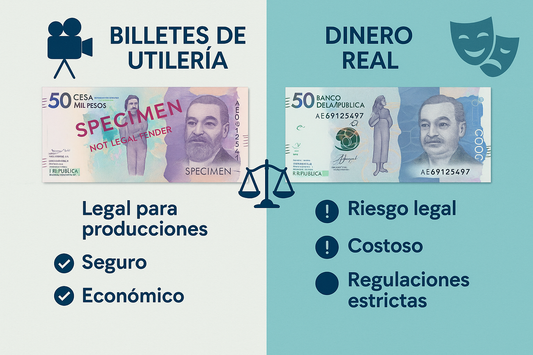 Billetes de Utilería vs Dinero Real: Diferencias Legales y Ventajas para Producciones