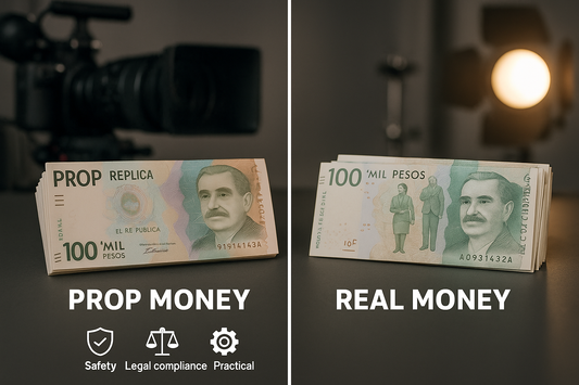 Prop Money vs Dinero Real: Por Qué Los Profesionales Eligen Billetes de Utilería