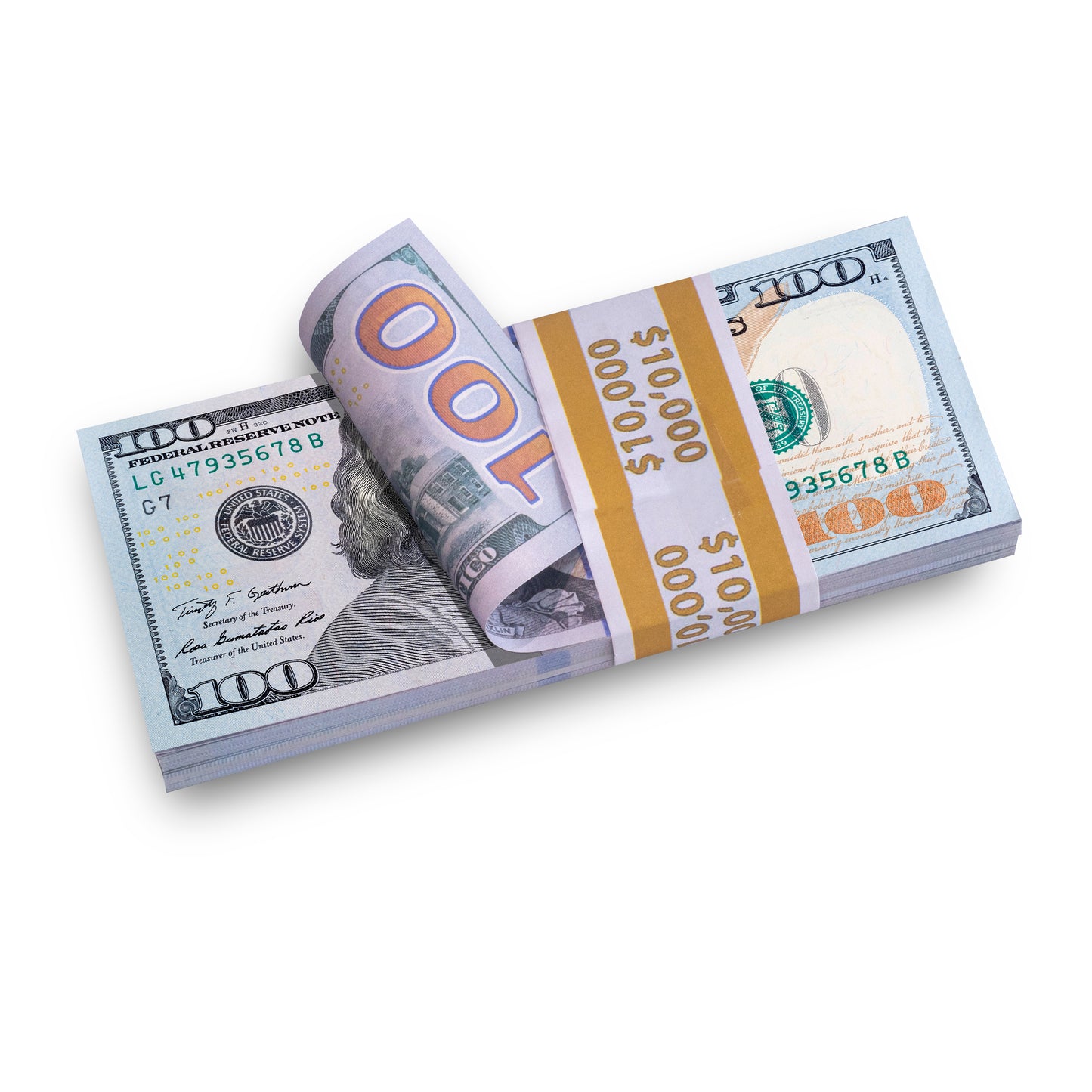 Bundle of 100 dollar bills