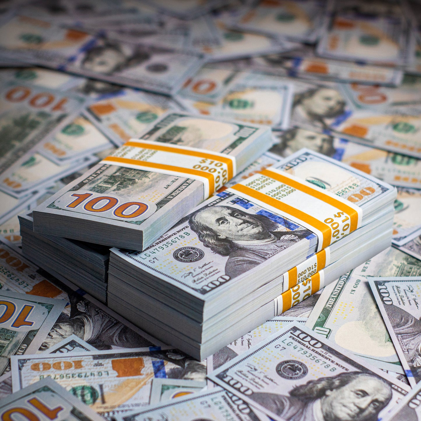 Bundle of 100 dollar bills